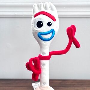 DISNEY Store Pixar Toy Story 4 Forky Fork Plush Stuffed Animal Bean Bag EUC